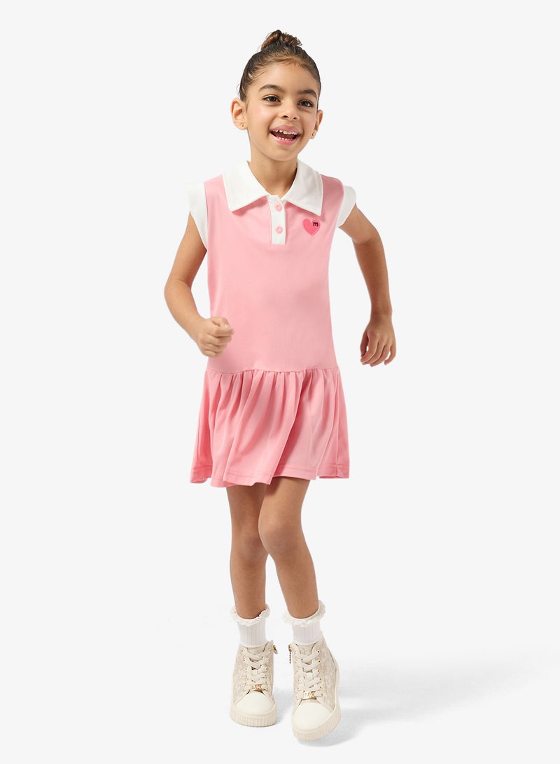 Pinata Pink Heart Polo Dress - Image 4